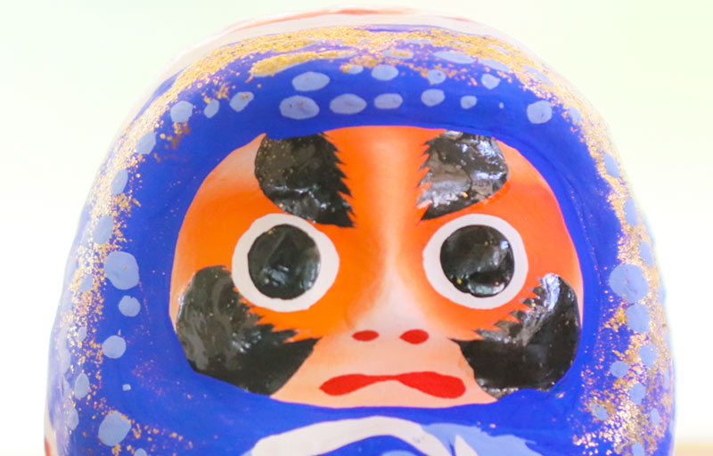 松川だるま 3寸（高さ約11cm） 祝赤 iwai-red